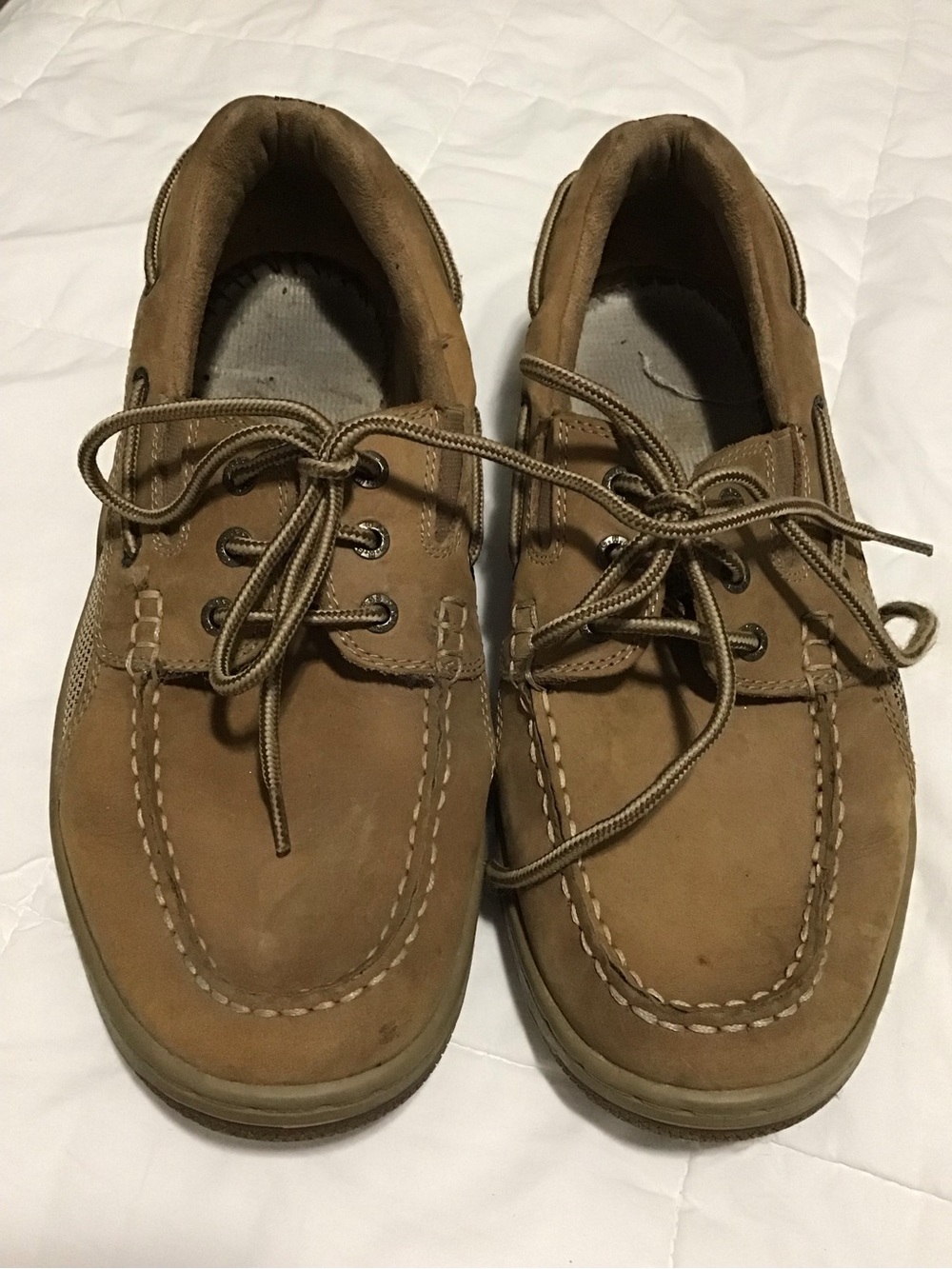 G.H. Bass & Co. Men's Tan Boat Shoes Size 9.5